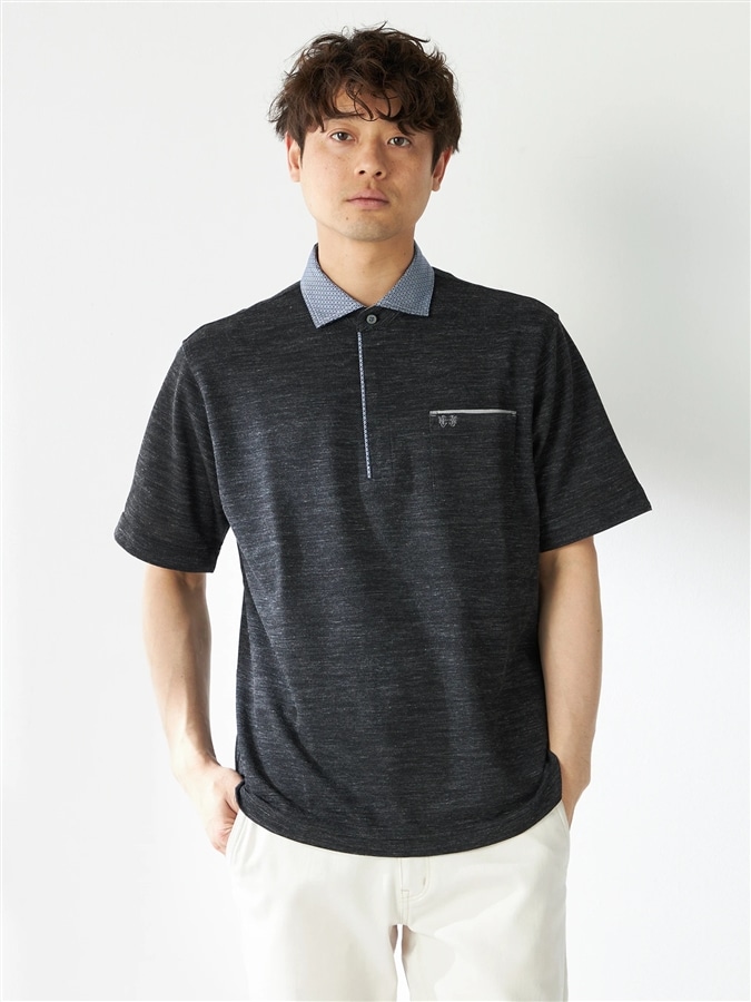 McGREGOR<メンズ>UVドライポロシャツ チャコール L