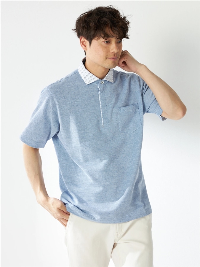 McGREGOR<メンズ>UVドライポロシャツ アクアブルー XL