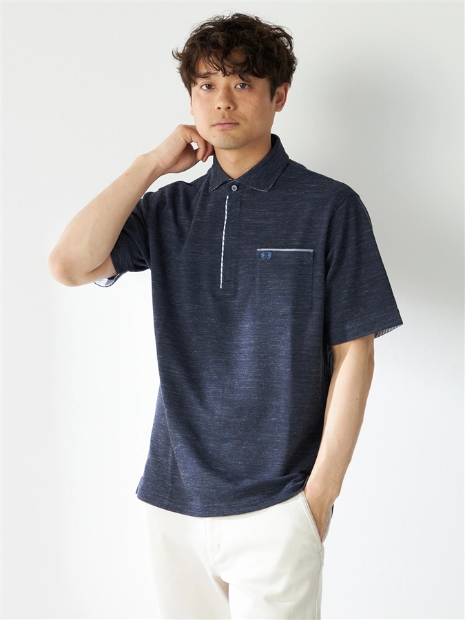 McGREGOR<メンズ>UVドライポロシャツ ネイビー L