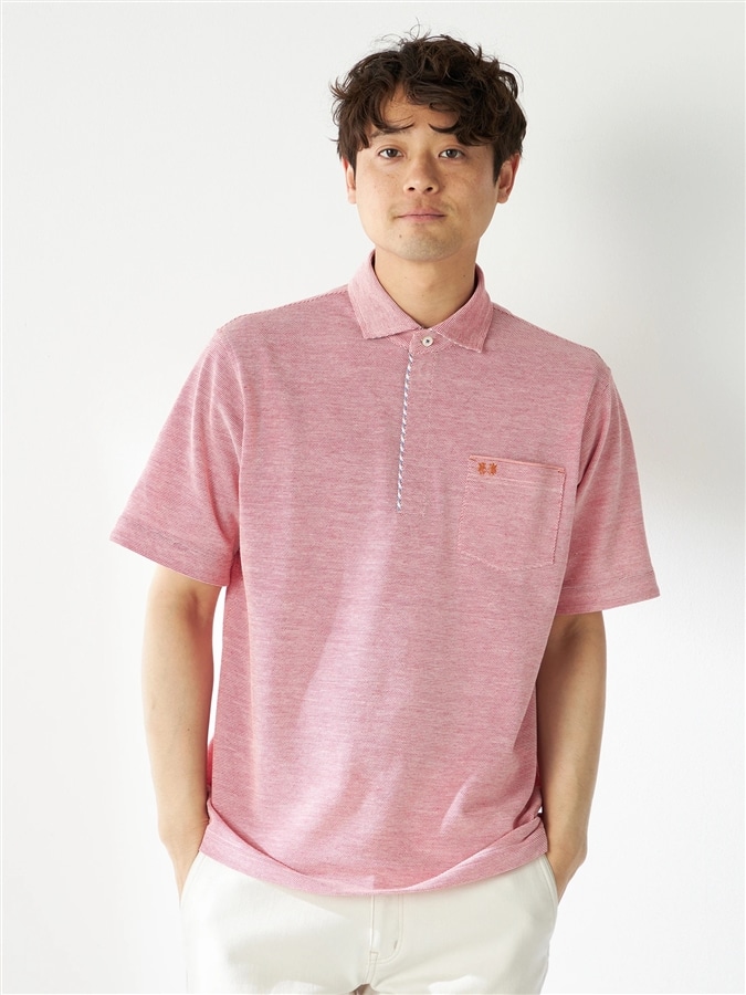 McGREGOR<メンズ>UVドライポロシャツ アプリコットオレンジ L