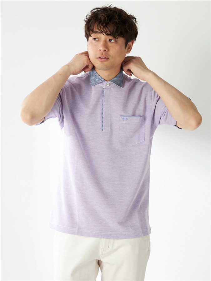 McGREGOR<メンズ>UVドライポロシャツ ラベンダー XL
