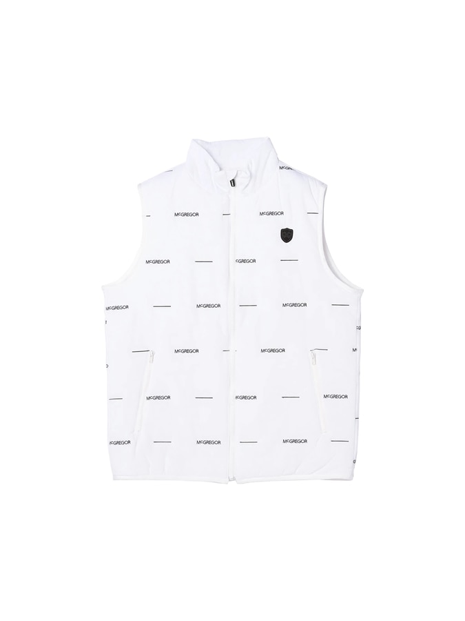 McGREGOR GOLF<メンズ> ロゴ刺繍中綿ベスト アイボリー L
