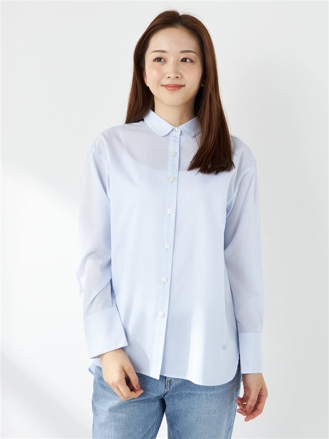 McGREGOR<ウィメンズ>コットンリヨセルチュニック ライトブルー L