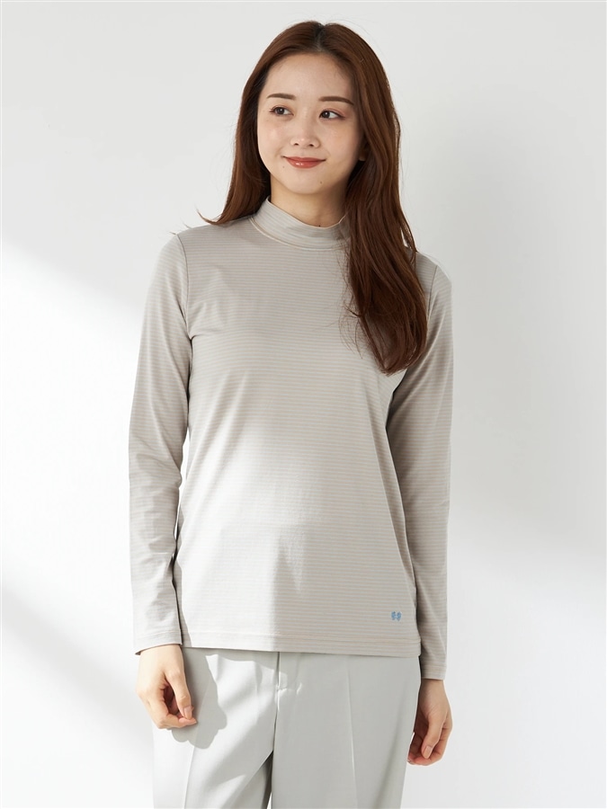 McGREGOR<ウィメンズ>ベア天竺プチハイネックプルオーバー ベージュ L