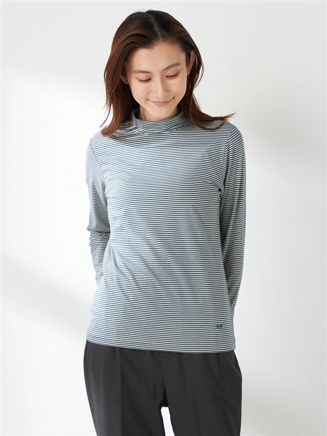 McGREGOR<ウィメンズ>ハイネックロングスリーブTシャツ ピーコックグリーン L