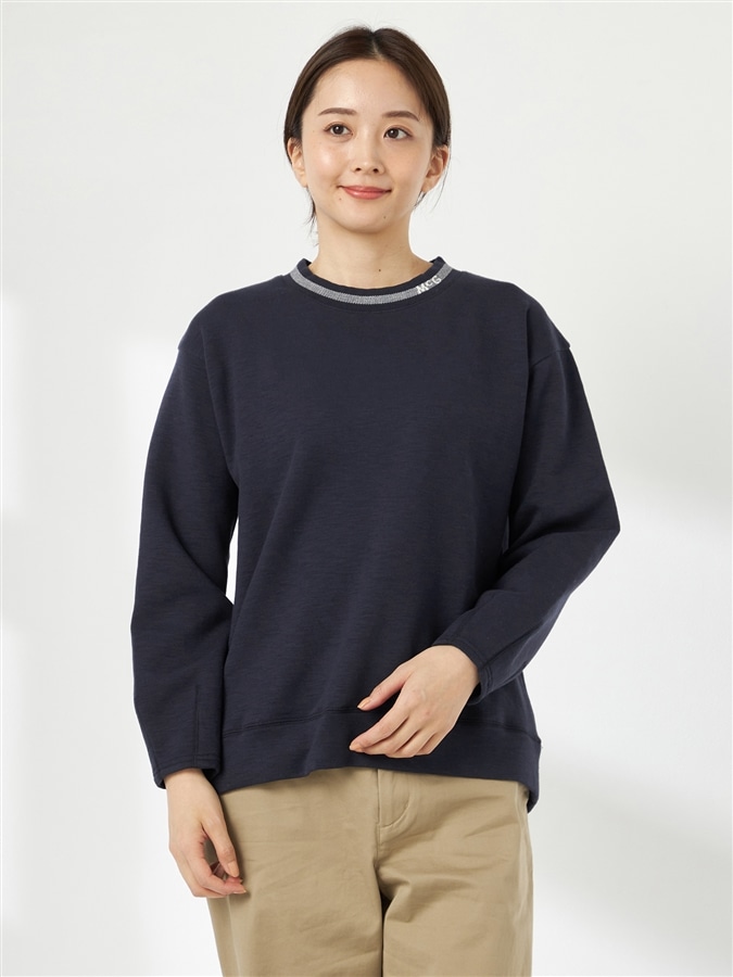 McGREGOR<ウィメンズ>コクーンシルエットスウェット ネイビー M