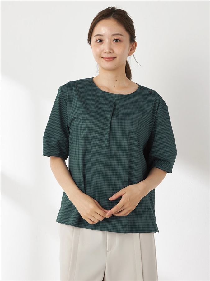 McGREGOR<ウィメンズ>【接触冷感】アーネストプルオーバー ダークグリーン M