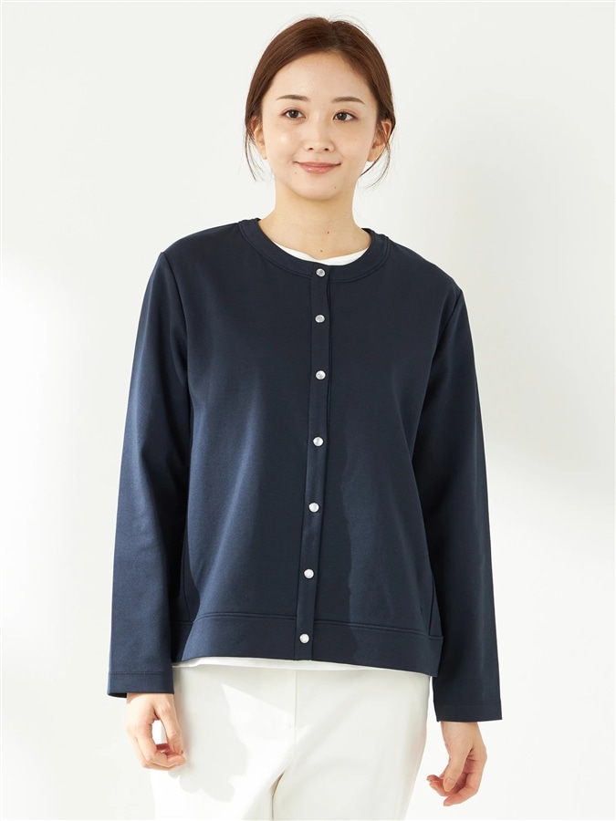 McGREGOR<ウィメンズ>クルーカーディガン ネイビー M