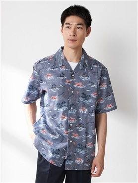 McGREGOR<メンズ>リゾート柄シャツ（マリン）