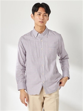 McGREGOR<メンズ>微起毛ギンガムチェックシャツ