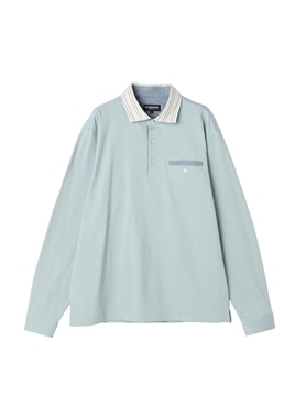 McGREGOR<メンズ>コットンピケ薄長袖ポロ