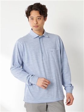 McGREGOR<メンズ>薄長袖ポロ襟裏布帛