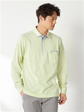 McGREGOR<メンズ>薄長袖ポロ襟裏布帛