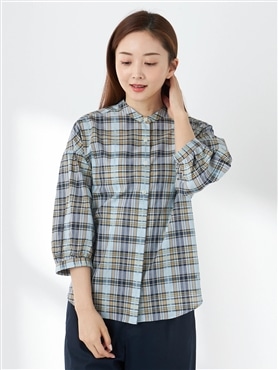 McGREGOR<ウィメンズ>【UVガード】ドビーチェックシャツ