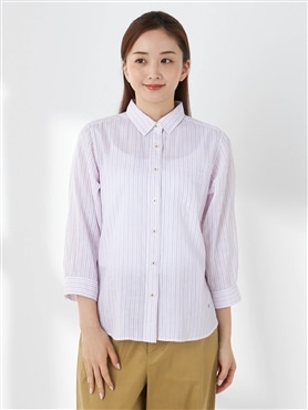 McGREGOR<ウィメンズ>二重織ガーゼ七分袖シャツ