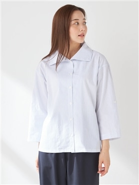 McGREGOR<ウィメンズ>【UVガード】ワッシャーコード セーラー風ブラウス