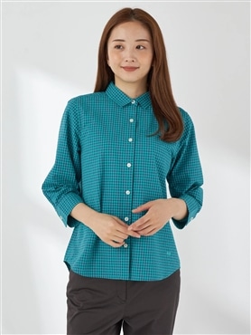 McGREGOR<ウィメンズ>【UVガード】サッカーギンガムシャツ