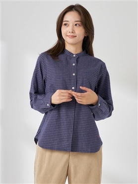 McGREGOR<ウィメンズ>ビエラチェックバンドカラーシャツ