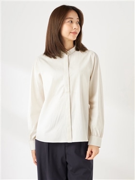 McGREGOR<ウィメンズ>花柄ジャガードフリルシャツ