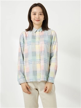 McGREGOR<ウィメンズ>Ｗガーセパッチワークチェックシャツ