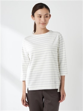 McGREGOR<ウィメンズ>コットンボーダーＴ