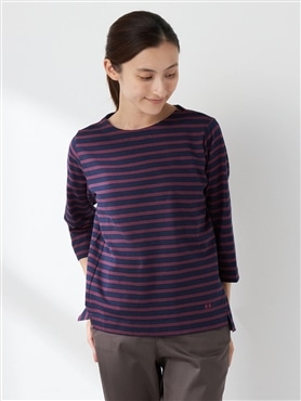 McGREGOR<ウィメンズ>コットンボーダーＴ