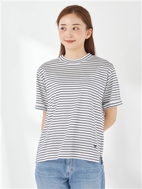 McGREGOR<ウィメンズ>【接触冷感】リバーシャーロンボーダーT