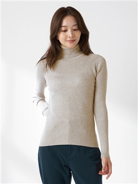 McGREGOR<ウィメンズ>シンプルインディアンコットンリブタートル