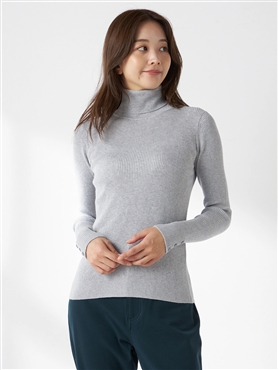 McGREGOR<ウィメンズ>シンプルインディアンコットンリブタートル