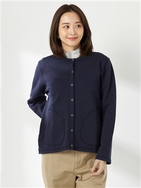 McGREGOR<ウィメンズ>リバーシブルボーダーカーディガン