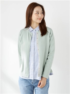 McGREGOR<ウィメンズ>プレーティングコットンカーディガン