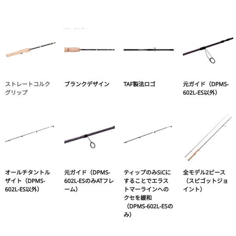 ピュアフィッシングジャパン トラウトロッド ディプロマット DPMS-612ULS (スピニング/2ピース)