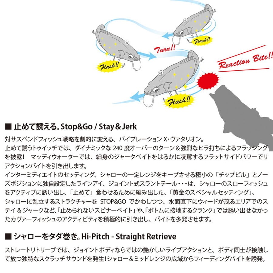 メガバス バイブレーションX ヴァタリオン スローシンキング マットタイガー
