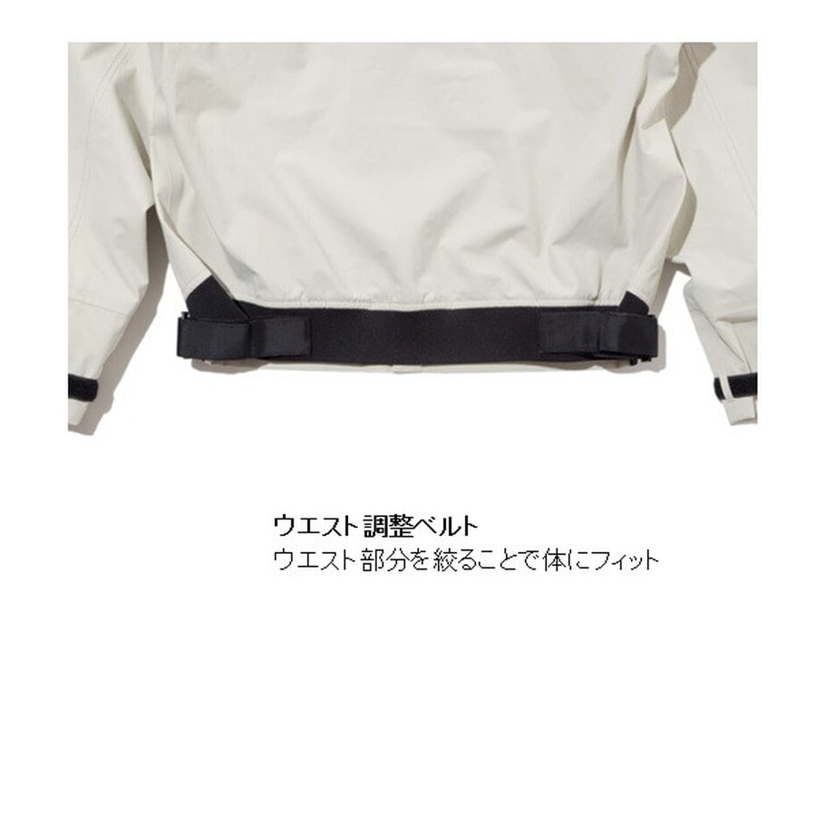ジャッカル レインウェア JA-A003 ウェーディングショートジャケット エクリュ XL