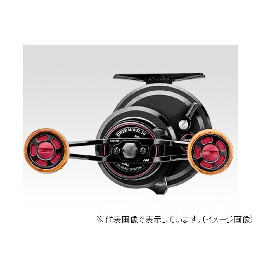 黒鯛工房 両軸リール カセ筏師 THE アスリート ディープフォース P70-BR(左) ブラック/レッド