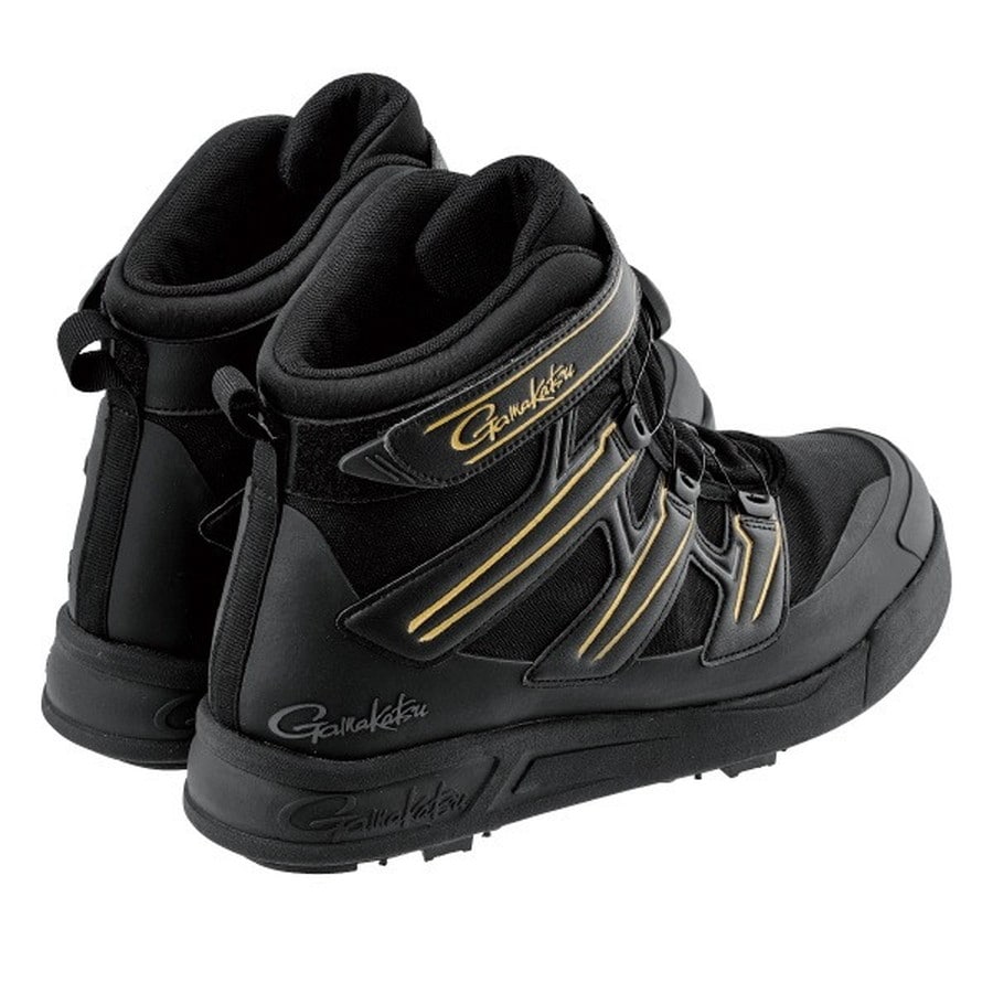 がまかつ GM4549 Gスペック スパイクシューズ ブラック/ゴールド L