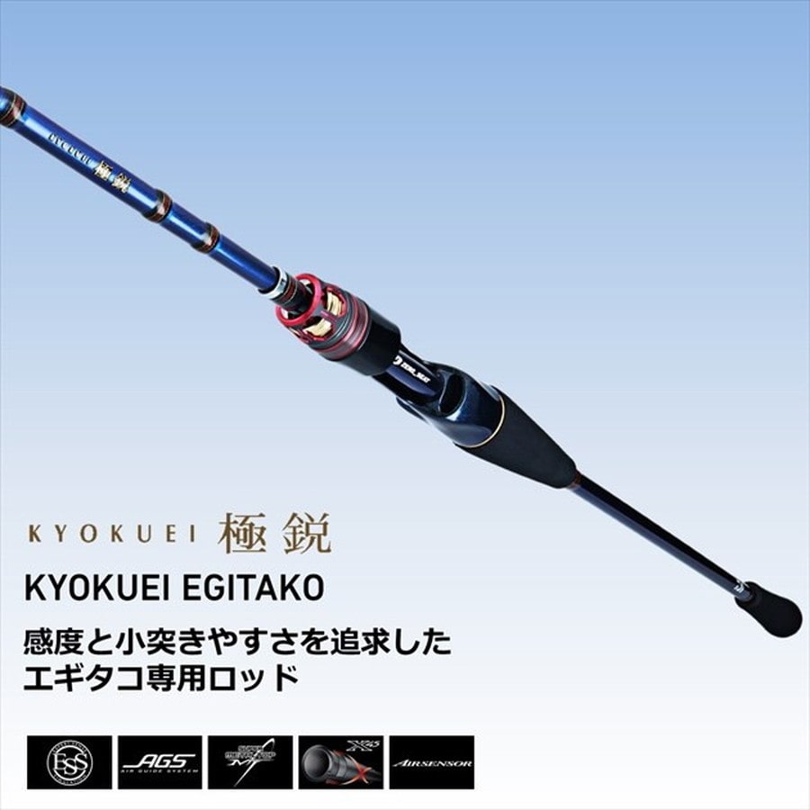 ダイワ 船竿 極鋭エギタコ S-176(ベイト 2ピース)