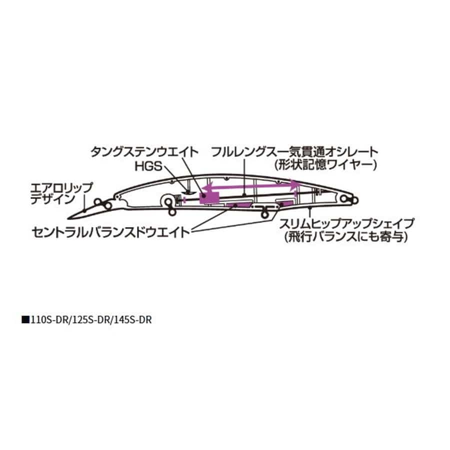 ダイワ シーバスルアー ショアラインシャイナーZ セットアッパー 110SDR ラトリンイナッ子ピンクベリー