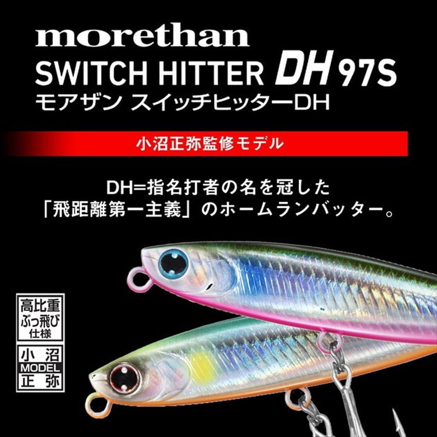 ダイワ モアザン スイッチヒッター DH 97S アデルエメラルド鮎