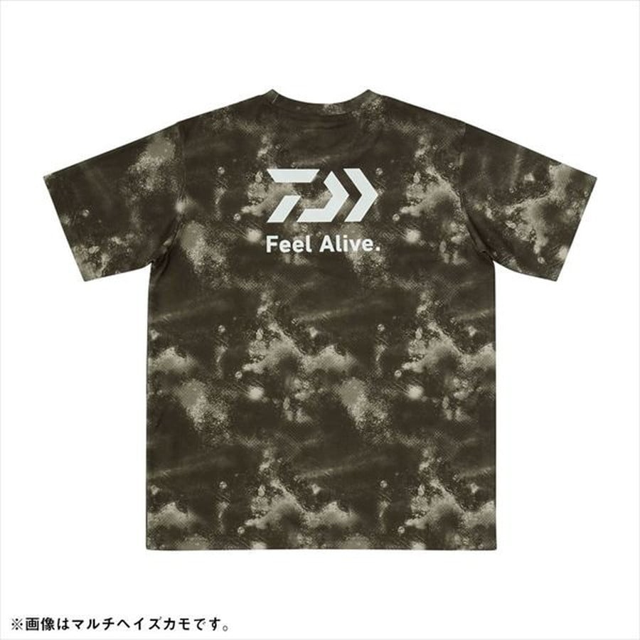ダイワ ウェア DE-8126 ショートスリーブシェードシャツ Feel Alive マルチヘイズカモ 2XL