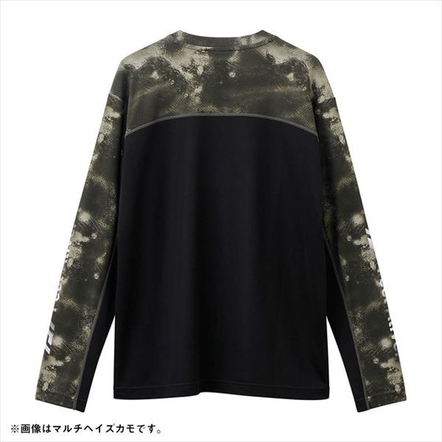 ダイワ ウェア DE-3826 ロングスリーブゲームシャツ ブラックヘイズカモ M