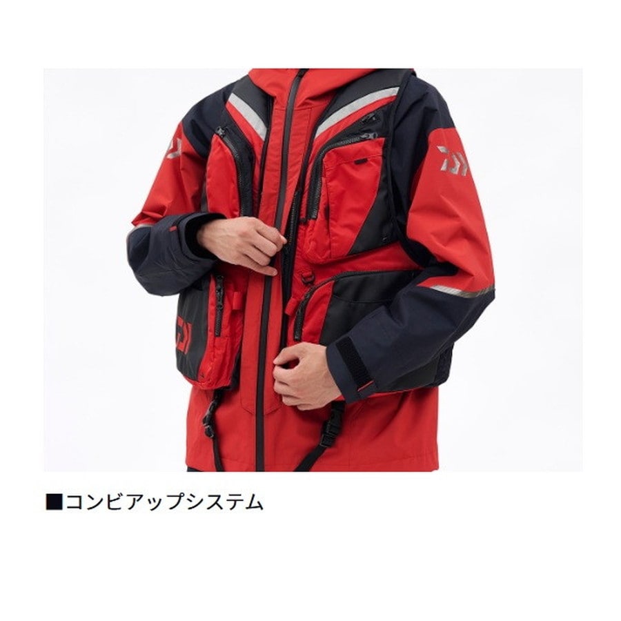 ダイワ レインウェア DR-3126 RAINMAX コンビアップレインスーツ ガンメタル XL