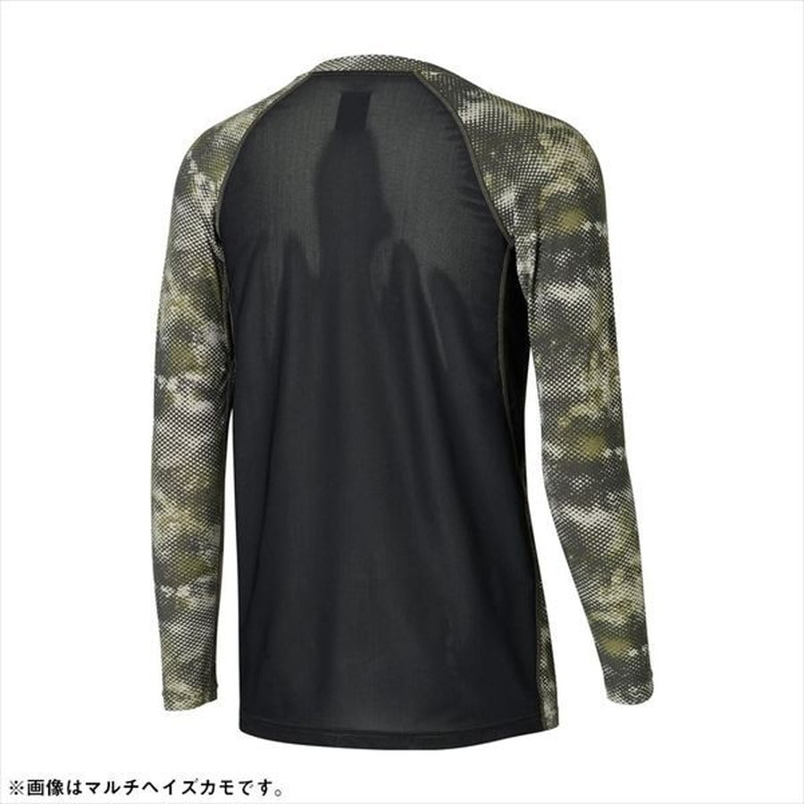 ダイワ インナー DU-6021S アイスドライ(ICEDRY) クルーネックアンダーシャツ ブラックヘイズカモ L