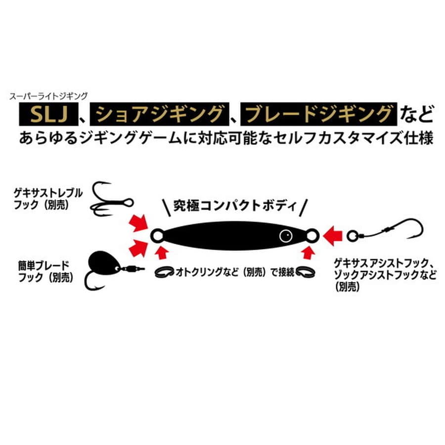 メジャークラフト メタルジグ ジグパラエンダーTG JPEDTG-60#006ピンクグロー