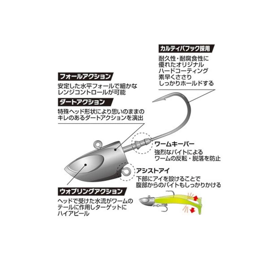 ゼスタ(XESTA) ジグヘッド タッチダウン ストロングジグヘッド 150g #7/0