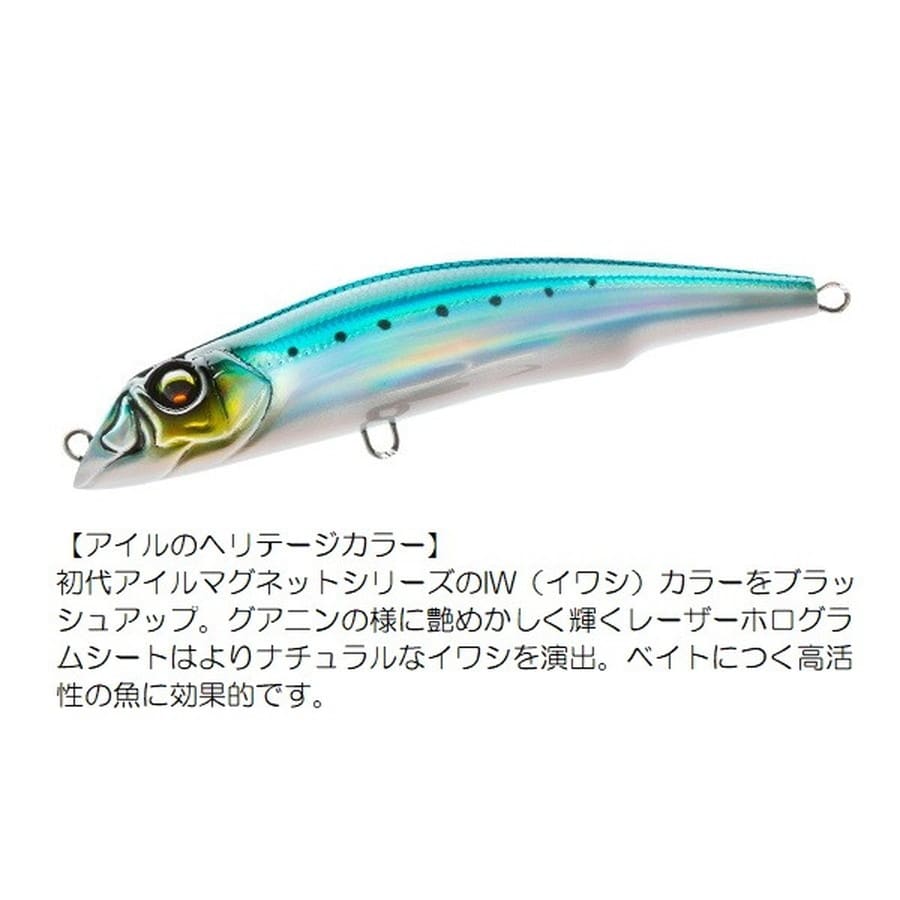 デュエル シーバスルアー アイルマグネット TG ダーター 125F 07 IW オリジナルイワシ