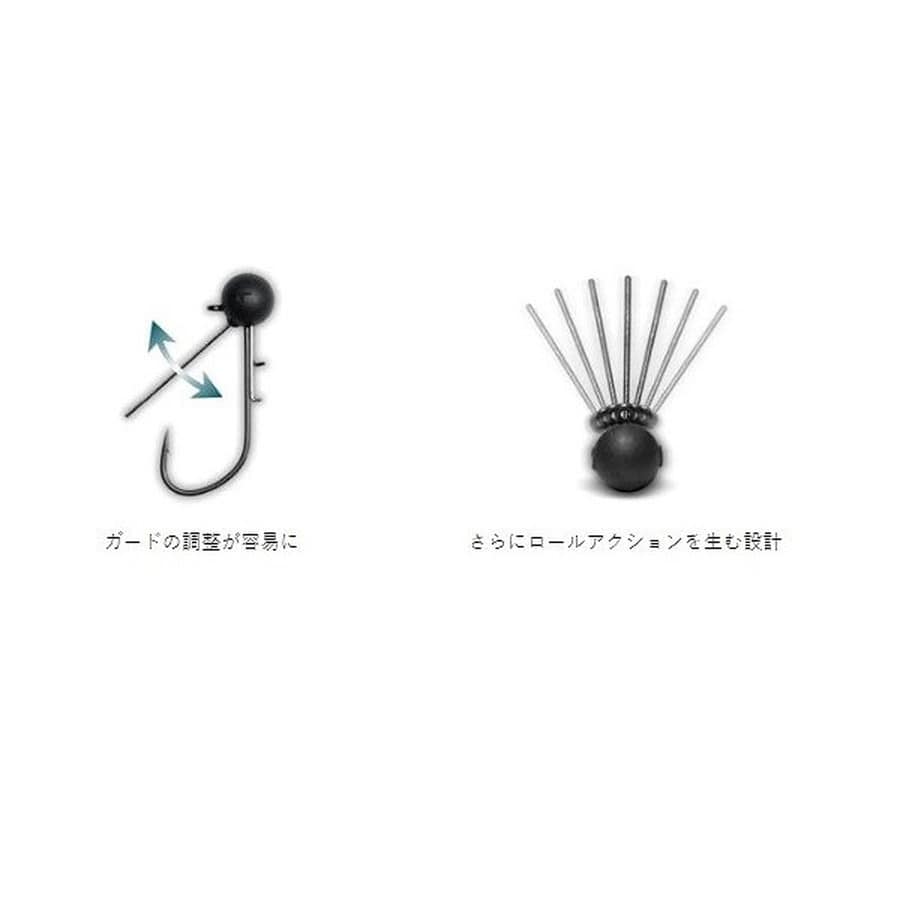 リューギ ジグヘッド R2012 モノガードヴェスパG2 1/32oz(0.9g)