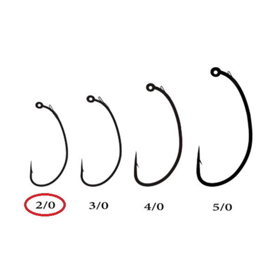 リューギ ワームフック R0010 スライドピアス 2/0