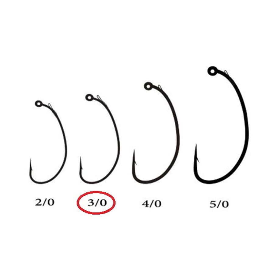リューギ ワームフック R0010 スライドピアス 3/0