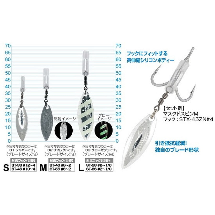 オーナー・カルティバ P35 マスクドスピン L-03(グローゼブラ)